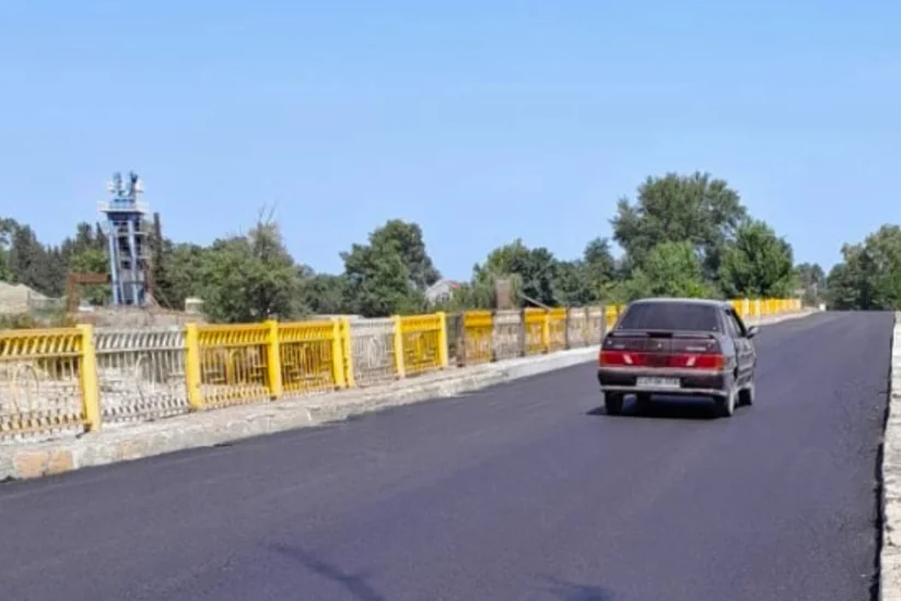 Bakıdan Rusiya sərhədinə gedən magistral yolda körpü bərpa edilib