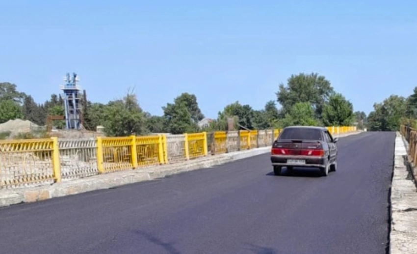 Bakıdan Rusiya sərhədinə gedən magistral yolda körpü bərpa edilib