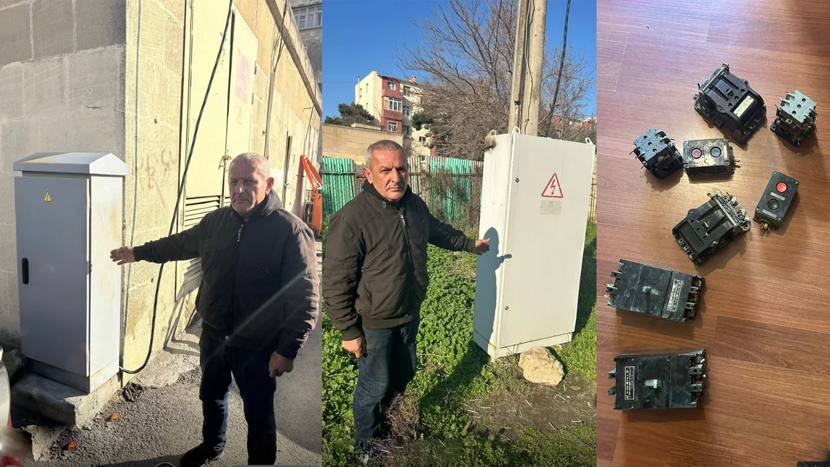 Bakıda binaların elektrik paylayıcı qutularından oğurluq etməkdə şübhəli bilinən şəxs saxlanılıb