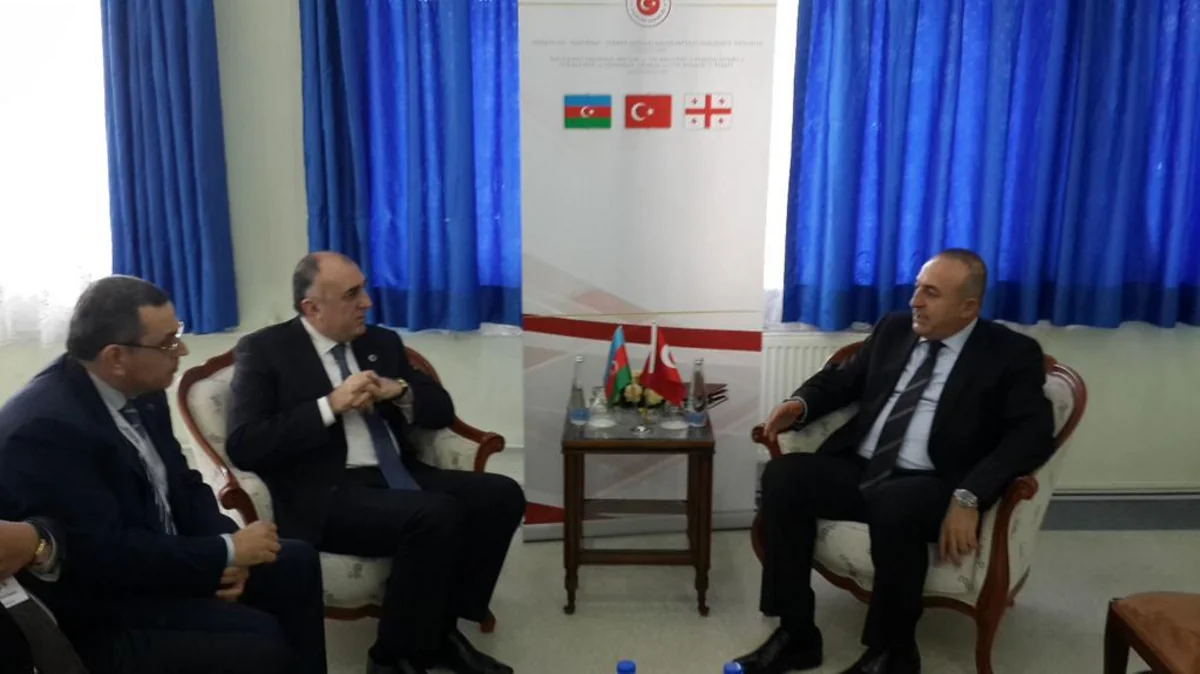 Elmar Məmmədyarov türkiyəli həmkarı ilə görüşüb