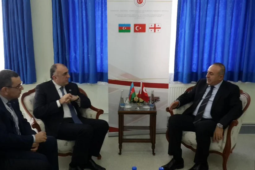 Elmar Məmmədyarov türkiyəli həmkarı ilə görüşüb