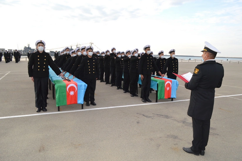 Hərbi Dəniz Qüvvələrində andiçmə mərasimi keçirilib