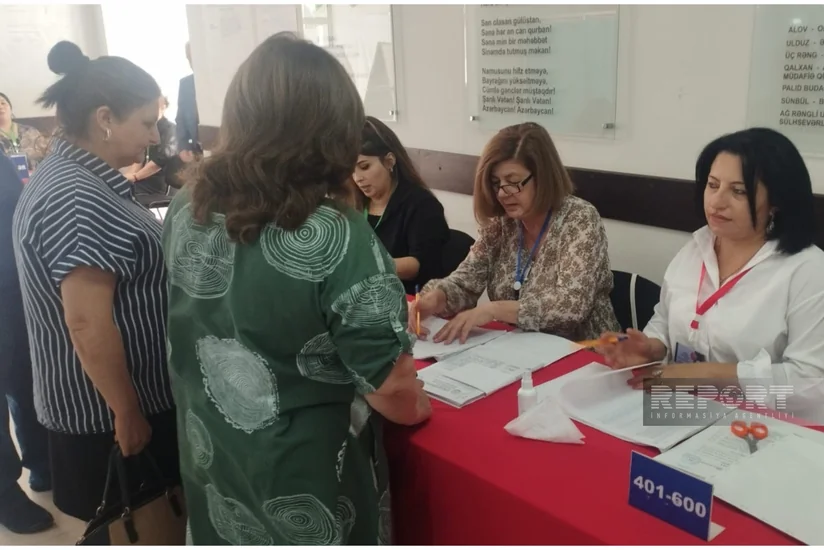 Kürdəmirdə seçki məntəqələrində seçici fəallığı müşahidə olunur