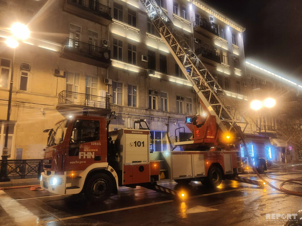 Bakıda yaşayış binasında yanğının başvermə səbəbi məlum oldu - VİDEO -YENİLƏNİB-2
