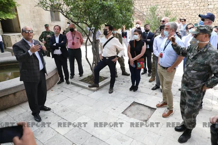 Foreign diplomats visit Juma Mosque in Aghdam