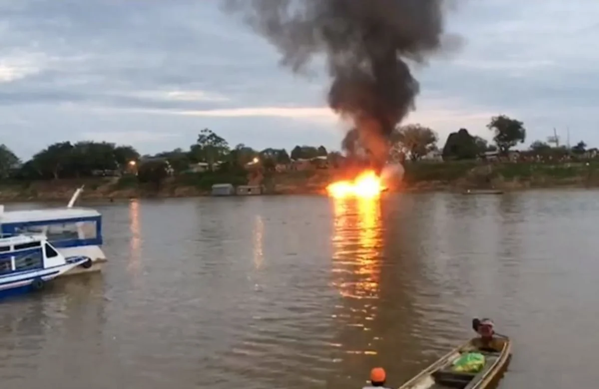 Braziliyada çay gəmisində partlayış olub, xəsarət alanlar var - VİDEO - FOTO