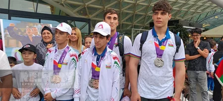 Sloveniyada möhtəşəm nəticə əldə edən Azərbaycan cüdoçuları Vətənə qayıdıblar