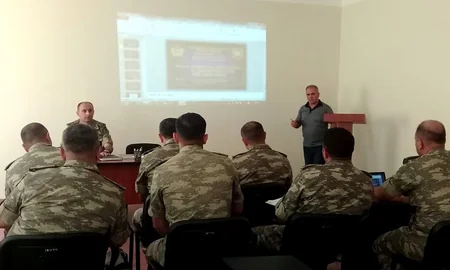 Hərbi qulluqçuların psixoloji sahədə maarifləndirilməsi tədbirləri keçirilib
