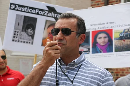 Ermənistanın Vaşinqtondakı səfirliyi qarşısında etiraz aksiyası keçirilib