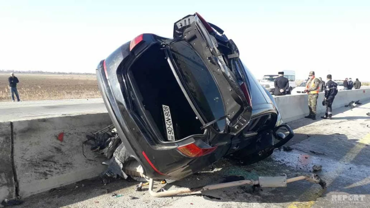 Kürdəmirdə yol qəzası olub, ölən və yaralanan var - FOTO - VİDEO - YENİLƏNİB