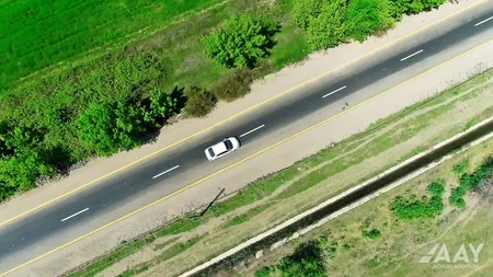 Yevlaxda kənd yolu yenidən qurulub