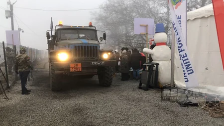 65 cars of Russian peacekeepers move freely on Khankandi-Lachin road