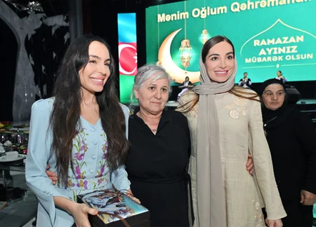 Leyla Aliyeva and Arzu Aliyeva attend Iftar ceremony with mothers of martyrs