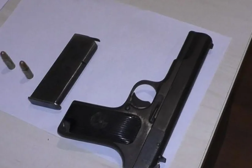 Qazax sakinində silah aşkarlandı