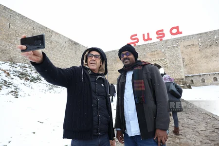 Participants of int'l Islamophobia conference visit Shusha fortress