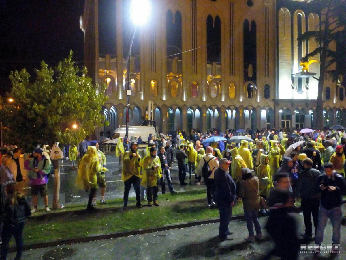 Акция протеста в Тбилиси продлится до утра - ФОТО