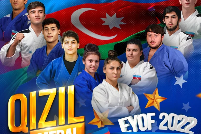 Cüdo üzrə Azərbaycan millisi EYOF-da növbəti qızıl medalı qazanıb