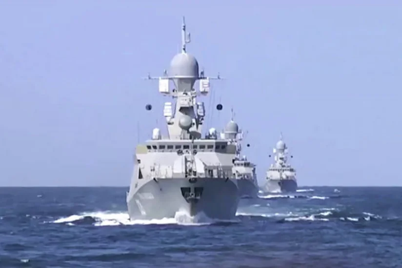 Российские военные корабли посетят порты прикаспийских государств