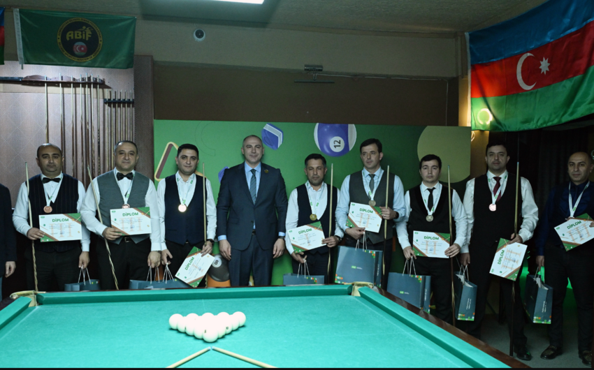 Dövlət qurumlarının əməkdaşları arasında bilyard yarışına yekun vurulub