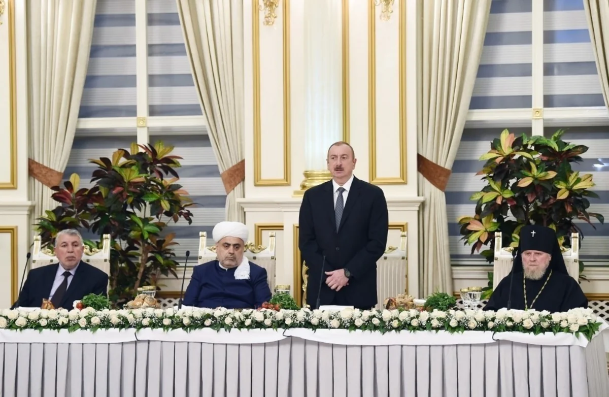 İlham Əliyev: Bu gün Azərbaycan dünya miqyasında dinlərarası dialoqun aparılması üçün mərkəzə çevrilib