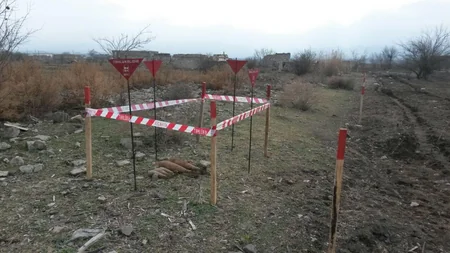 Cəbrayılın Cocuq Mərcanlı kəndi ərazisi mina və partlamamış hərbi sursatlardan təmizlənir