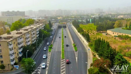 Bakının Azadlıq prospektinin bir hissəsi təmir edilib