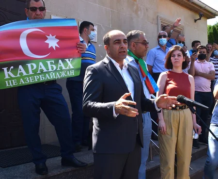 Kiyevdə Azərbaycan Ordusuna dəstək aksiyası
