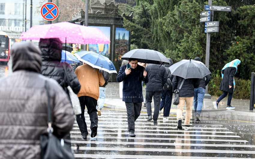 Yağışlı Bakıdan FOTOREPORTAJ