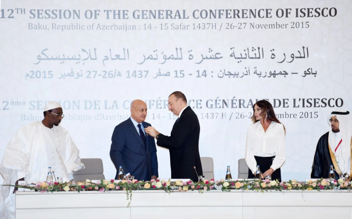 Azerbaijani President awards ISESCO Director General with Friendship Order