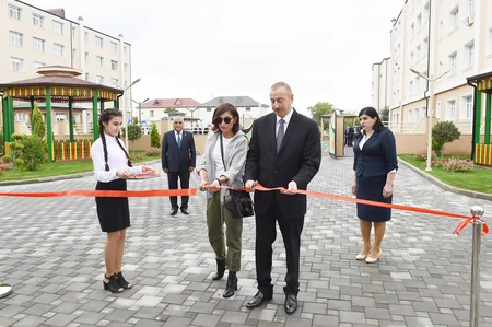 President Ilham Aliyev, first lady Mehriban Aliyeva inaugurate Gunash orphanage-kindergarten in Guba district