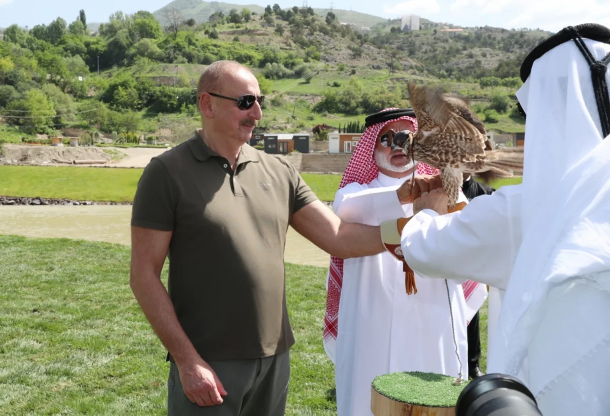 East Caucasian turs, falcons released into the wild, different species of fish into Hakari river