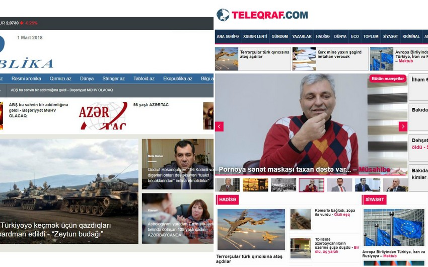 “Publika.az” və “Teleqraf.com”un 6 yaşı tamam olur