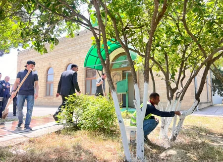 Sumqayıt və Abşerondakı məscidlərin, kilsələrin ətrafında abadlıq, yaşıllaşdırma işləri aparılıb