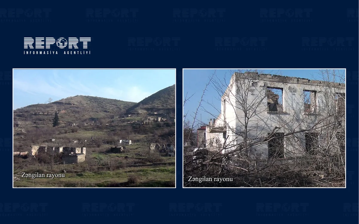 Освобожденный от оккупации Зангиланский район