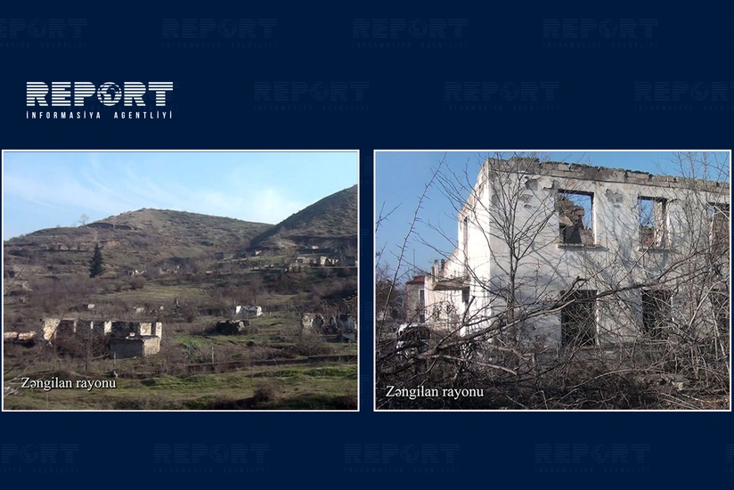 Video footage from Zangilan region