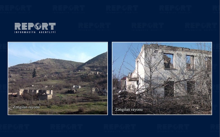 Video footage from Zangilan region