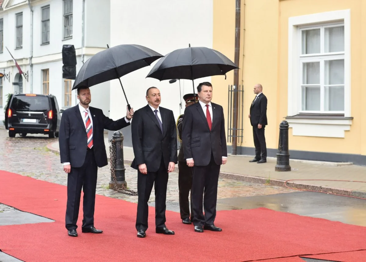 Official welcome ceremony was held for President Ilham Aliyev in Riga
