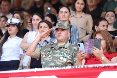 Прошла церемония выпуска учащихся Военного института имени Гейдара Алиева