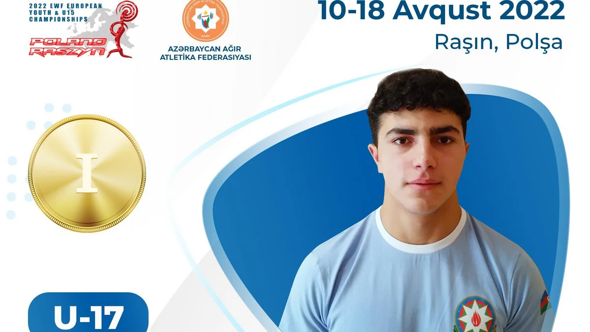 Азербайджанский тяжелоатлет стал чемпионом Европы, установив рекорд