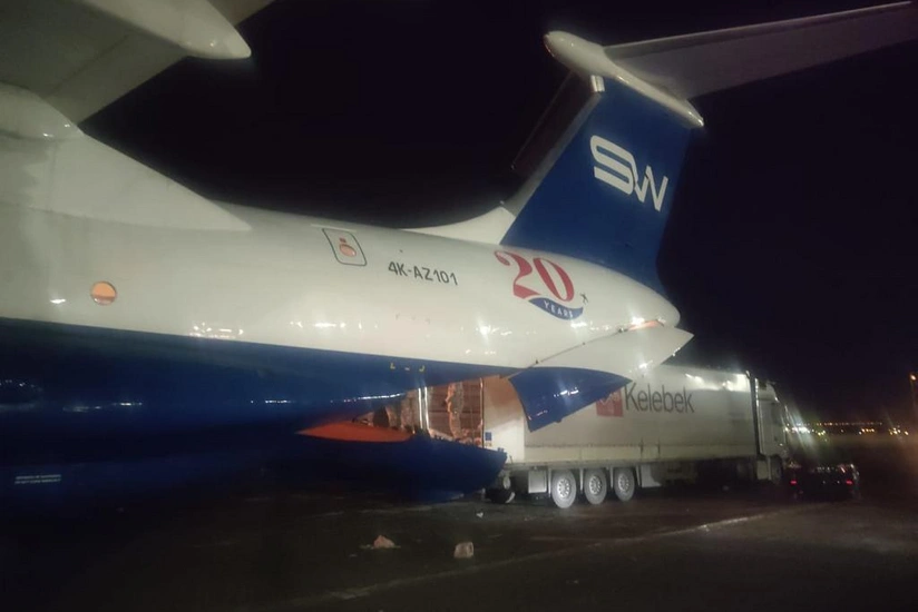 Next humanitarian aid sent by plane from Azerbaijan reaches Turkiye