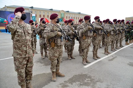 Solemn opening of 'Three Brothers - 2021' international exercises held in Baku