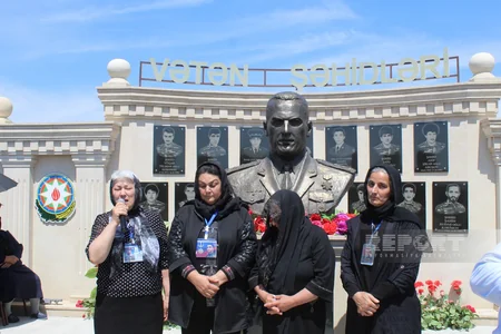 Sabirabadda şəhid polkovnik-leytenantın büstünün və xatirəsinə tikilmiş bulağın açılışı olub  