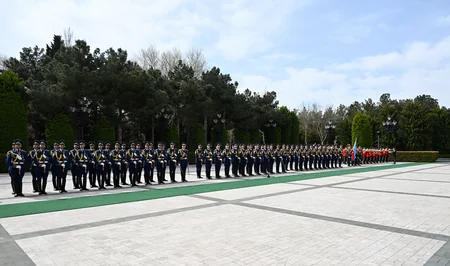 Konqo Prezidentinin rəsmi qarşılanma mərasimi olub