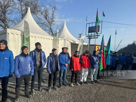 Eco-action on Khankandi-Lachin road: demonstrators highly active on 120th day