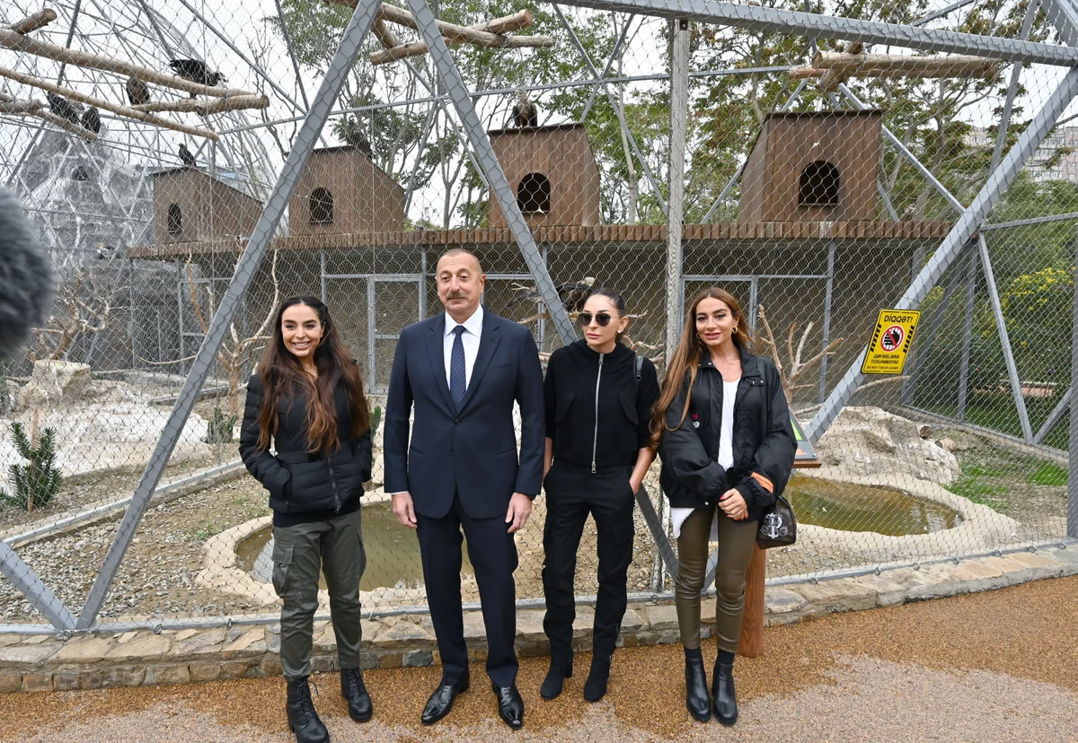 İlham Əliyev və Mehriban Əliyeva Zooloji Parkın açılışında iştirak ediblər