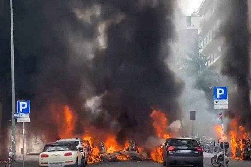В центре Милана произошел взрыв, четверо пострадали