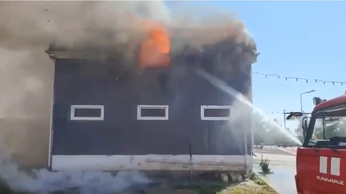 В Гаджигабуле сгорела чайхана