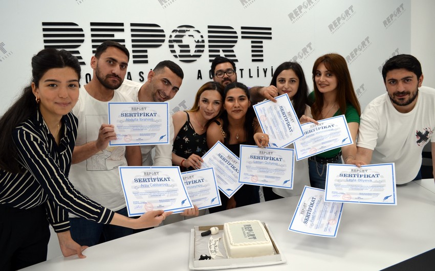 Report Media Məktəbinin məzunlarına sertifikat təqdim edilib