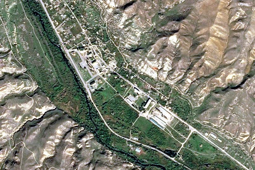 Qubadlı şəhərinin peykdən görüntüsü