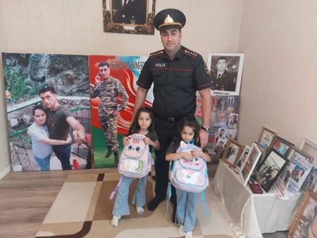 Daşkəsəndə şəhid və aztəminatlı ailələrin övladları ilə görüş olub